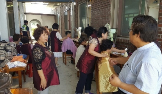 전주 신일교회,장수 계북 원양교회서 봉사활동