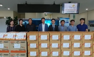 이서교회, 완주 이서면에 라면 100박스 등 기탁