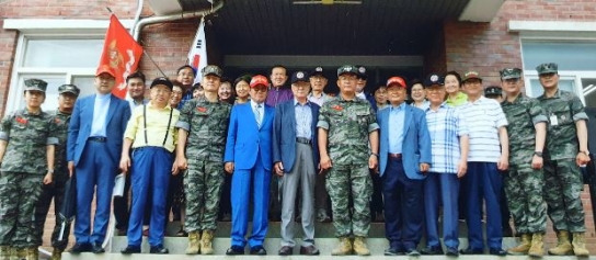 해병목우회, 화도 모군부대 방문 행사